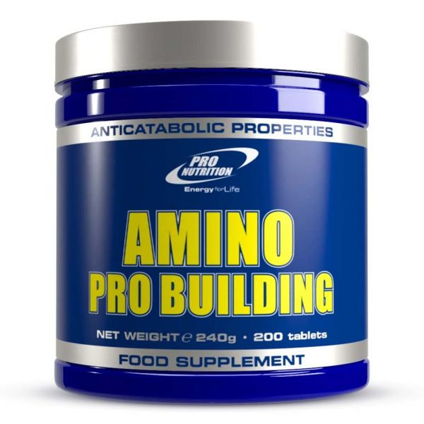 Amino Pro Building -  Tabletes,  BCAAs 2: 1: 1, liellopu gaļas olbaltumvielu izolātu un L-arginīnu AKG 2:1         